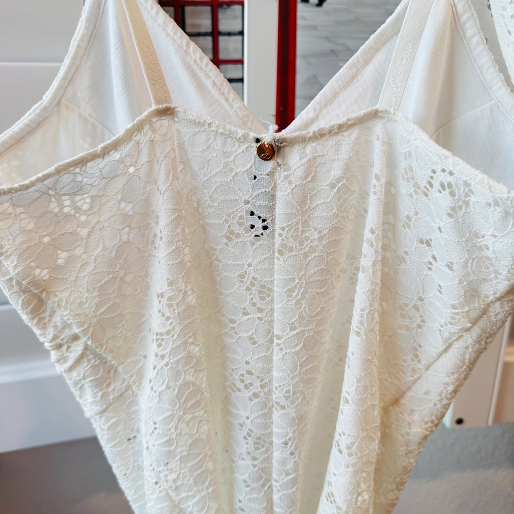 Sam Edelman. Size M.White Lace Bodysuit - Picture 6 of 8